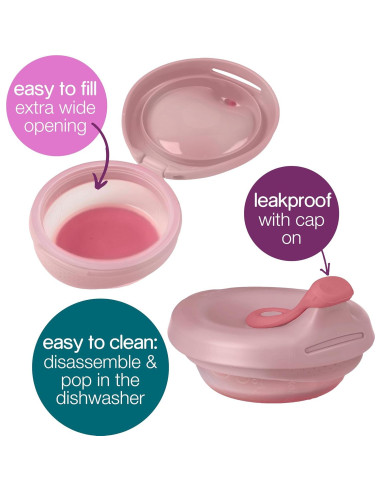 Bolsa Reutilizable para Comida b.box 110ml Sonrosado