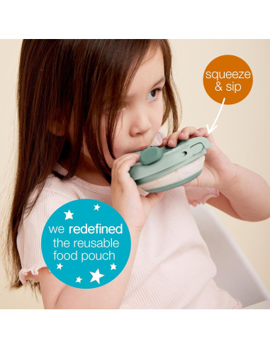 Bolsa Reutilizable para Comida b.box 110ml Sonrosado