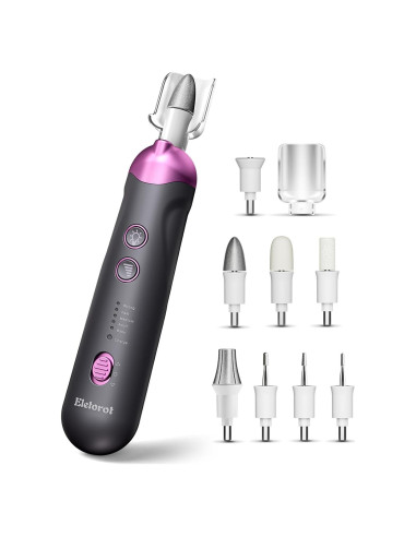 Kit de Manicura y Pedicura Eletorot 8 en 1 Recargable Inalámbrico