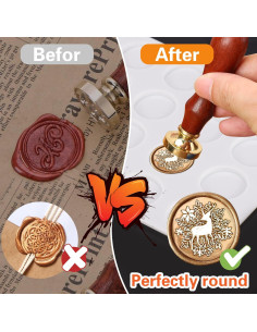 Alfombrilla de Silicona Palksky 24 Cavidades para Sellos de Cera 2