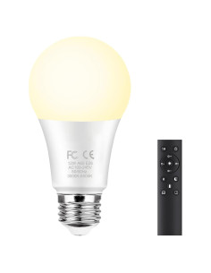 Bombilla LED Inteligente GRV 12W E26 con Control Remoto 3000-6500K