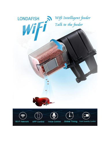Alimentador Automático de Peces LONDAFISH WiFi Control Voz