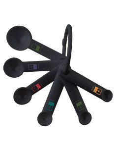 Juego de Cucharas Medidoras Fox Run 6 Piezas Plástico Negro