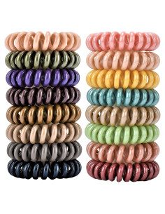 Lazos de Pelo en Espiral 79STYLE - 30 Pcs, 10 Colores Clásicos