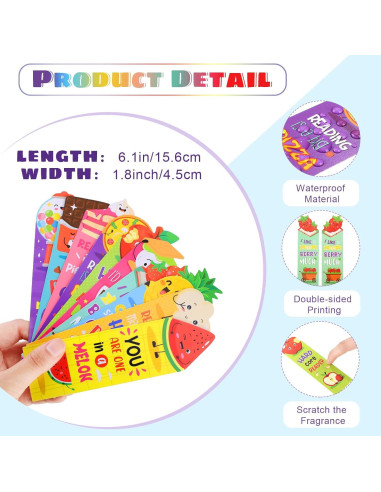 90 Marcadores Aromáticos Eersida Frutas y Comida Multicolor