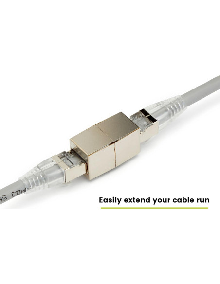 Acoplador Inline Cat6A Blindado trueCABLE - Paquete de 2