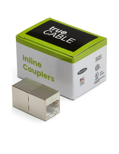 Acoplador Inline Cat6A Blindado trueCABLE - Paquete de 2
