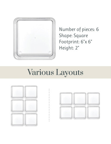 Organizadores de Cajones Apilables STORi - 6 Piezas 15.24 cm