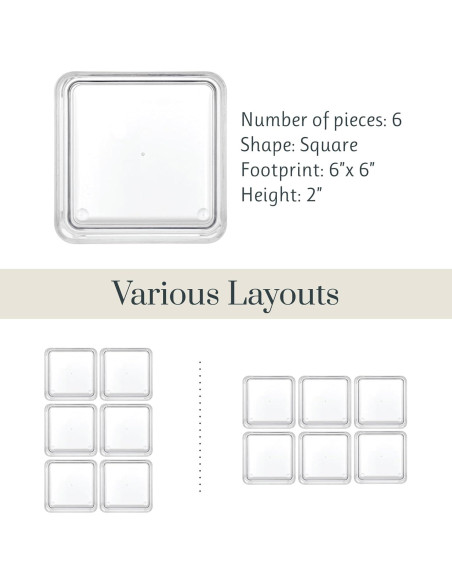 Organizadores de Cajones Apilables STORi - 6 Piezas 15.24 cm