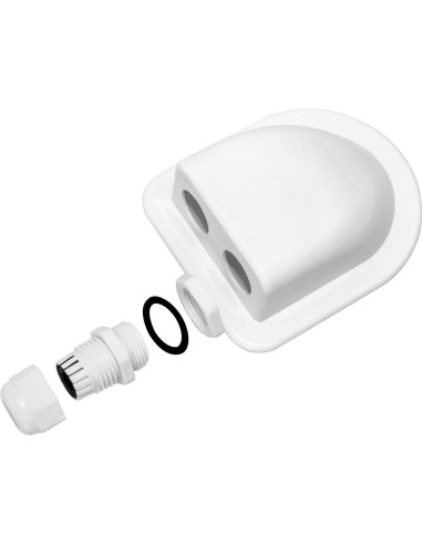 QWORK Carcasa Doble Entrada de Cable IP68 Impermeable 2 Pcs