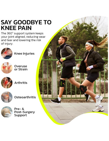 Férula para Rodilla aoFIT Mediana con Estabilizadores y Gel