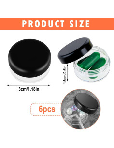 Caja Organizadora de Pastillas Dimeho 6 Pcs Portátil 3x1.5 cm 2