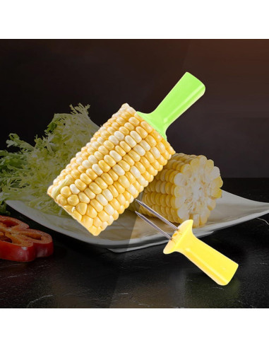 Tenedores de Maíz de Acero Inoxidable SUPVOX - 16 Pcs