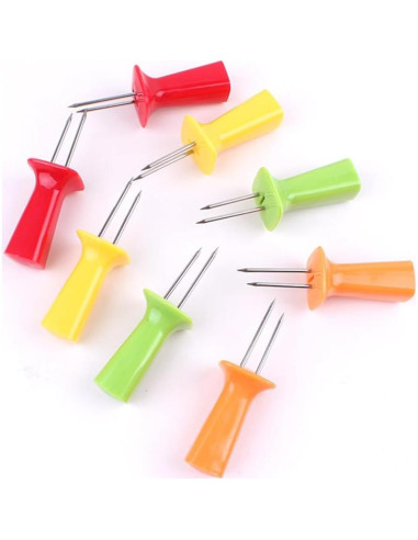 Tenedores de Maíz de Acero Inoxidable SUPVOX - 16 Pcs