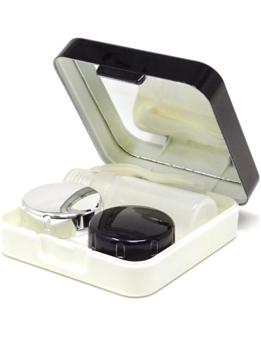 Estuche para Lentes de Contacto Honbay Negro con Espejo