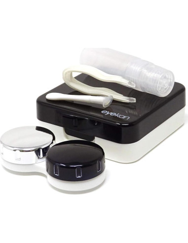 Estuche para Lentes de Contacto Honbay Negro con Espejo