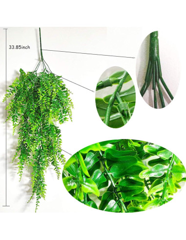 Decoración para Terrario 6PCS Kathson - Refugio Coco y Vides