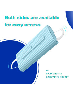 Dispensador de Hilo Dental Portátil Holy Rose Azul - 80 Palillos 2