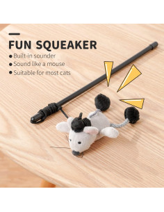 Juguete interactivo para gatos PAZ'S GIFT Ratón con sonido 2