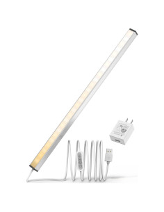 ASOKO Luz LED Bajo Gabinete 36.83 cm Regulable 3 Colores