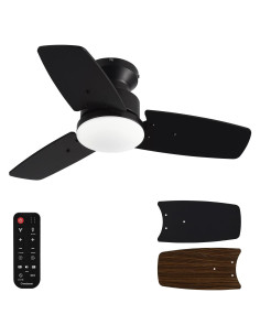 Ventilador de Techo Conciseer 76 cm con Luz y Control Remoto