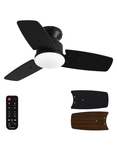 Ventilador de Techo Conciseer 76 cm con Luz y Control Remoto