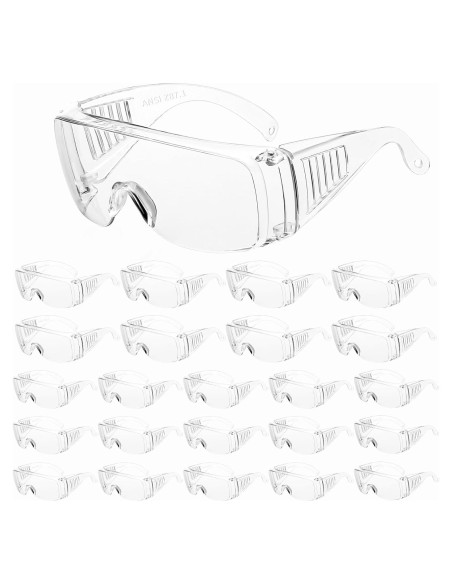 Gafas de Seguridad Claras WFEANG Paquete de 24 Ligeras Gafas de Seguridad Claras WFEANG Paquete de 24 Ligeras
