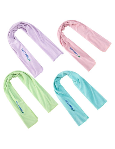 Toallas de Microfibra TIANKEYYDS para Gimnasio y Yoga - Paquete de 4