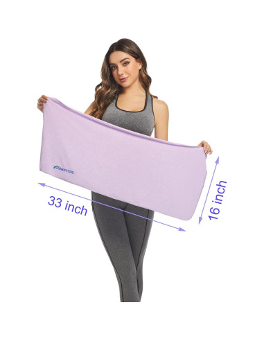 Toallas de Microfibra TIANKEYYDS para Gimnasio y Yoga - Paquete de 4