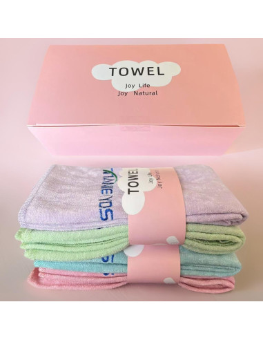 Toallas de Microfibra TIANKEYYDS para Gimnasio y Yoga - Paquete de 4