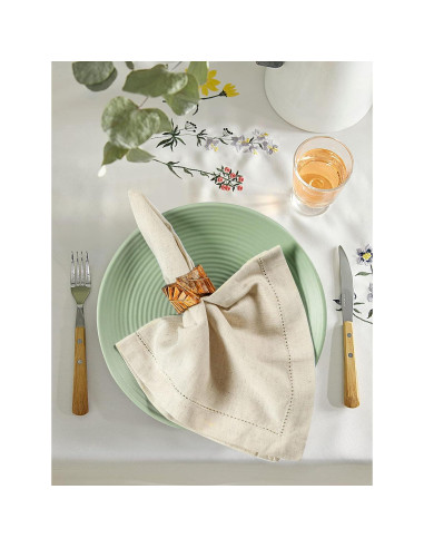 Servilletas de tela Hausattire 50x50 cm - Juego de 12 Natural