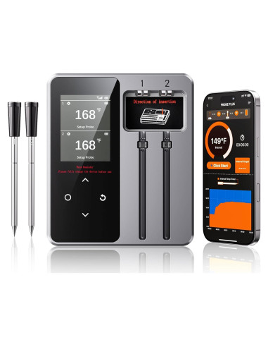 Termómetro de Carne Inalámbrico Bluetooth Newise BMT02 con 2 Probes