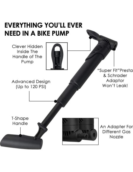 Kit de Reparación de Neumáticos WOTOW con Bomba Mini y Bolsa Impermeable