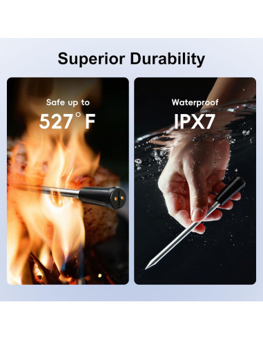 Termómetro de Carne Inalámbrico Bluetooth Newise BMT02 con 2 Probes