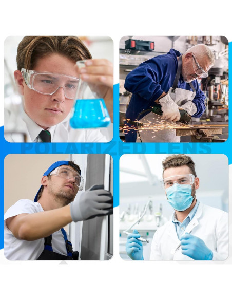 Gafas de Seguridad Claras WFEANG Paquete de 24 Ligeras Gafas de Seguridad Claras WFEANG Paquete de 24 Ligeras