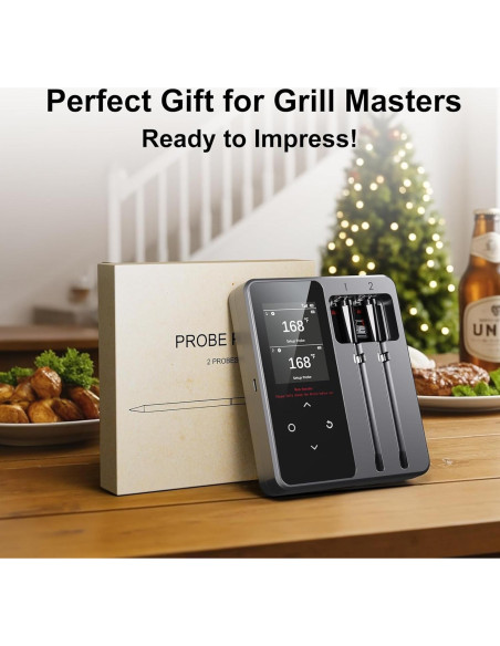 Termómetro de Carne Inalámbrico Bluetooth Newise BMT02 con 2 Probes