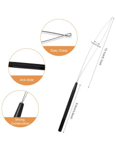 Kit de Herramientas para Extensiones de Cabello NEWISHTOOL 3 Pcs 2