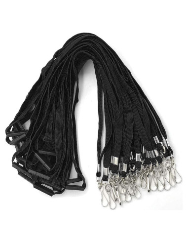 Cintas de seguridad Bird Fiy negras con gancho J - 25 PCS