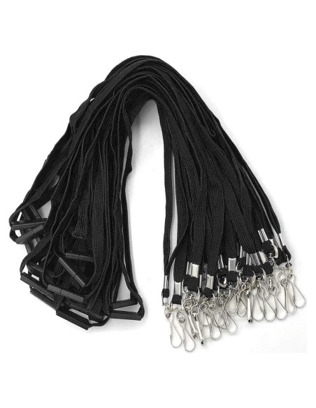 Cintas de seguridad Bird Fiy negras con gancho J - 25 PCS