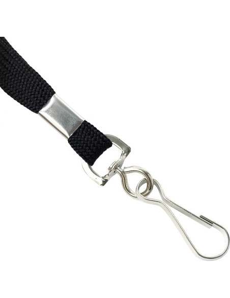 Cintas de seguridad Bird Fiy negras con gancho J - 25 PCS