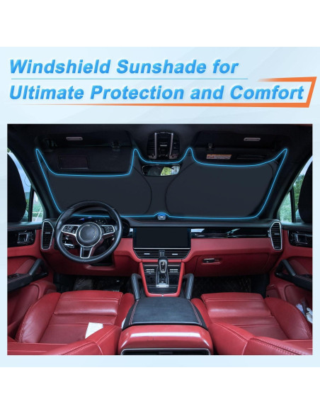 Protector Solar para Parabrisas Roberly 240T Plegable S 149.86x80.01cm