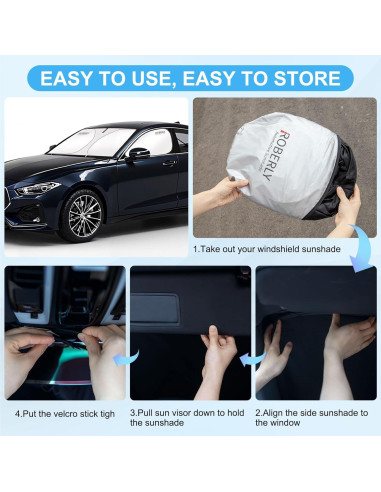Protector Solar para Parabrisas Roberly 240T Plegable S 149.86x80.01cm