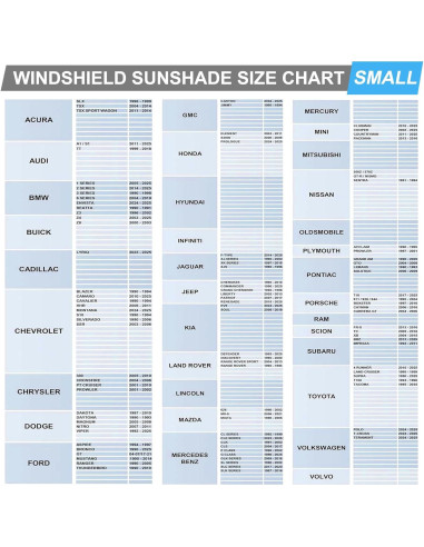 Protector Solar para Parabrisas Roberly 240T Plegable S 149.86x80.01cm