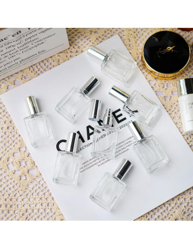 Set de 12 Botellas de Spray de Vidrio 15ml YU FENG con Accesorios