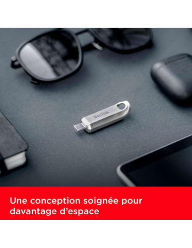 SanDisk Ultra Luxe 64GB USB Tipo-C - 300MB/s, Metal Premium