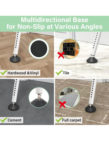 Barra de Seguridad Ajustable YeYeBest 71-114 cm para Puertas