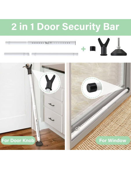 Barra de Seguridad Ajustable YeYeBest 71-114 cm para Puertas