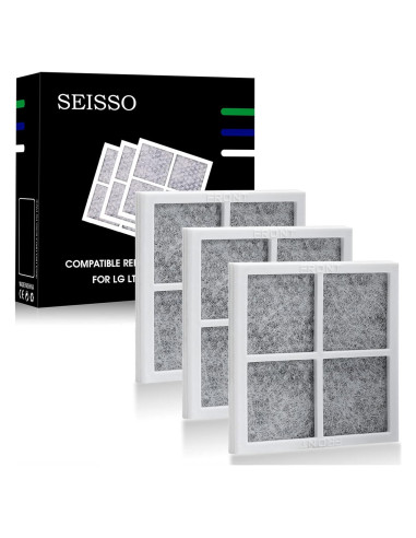 Filtro de Aire de Refrigerador SEISSO LT120F - 3 Paquetes Carbono