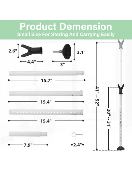 Barra de Seguridad Ajustable YeYeBest 71-114 cm para Puertas