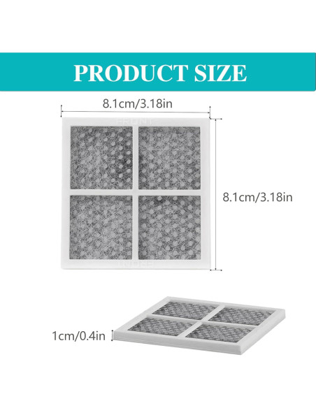 Filtro de Aire de Refrigerador SEISSO LT120F - 3 Paquetes Carbono Filtro de Aire de Refrigerador SEISSO LT120F - 3 Paquetes Carbono